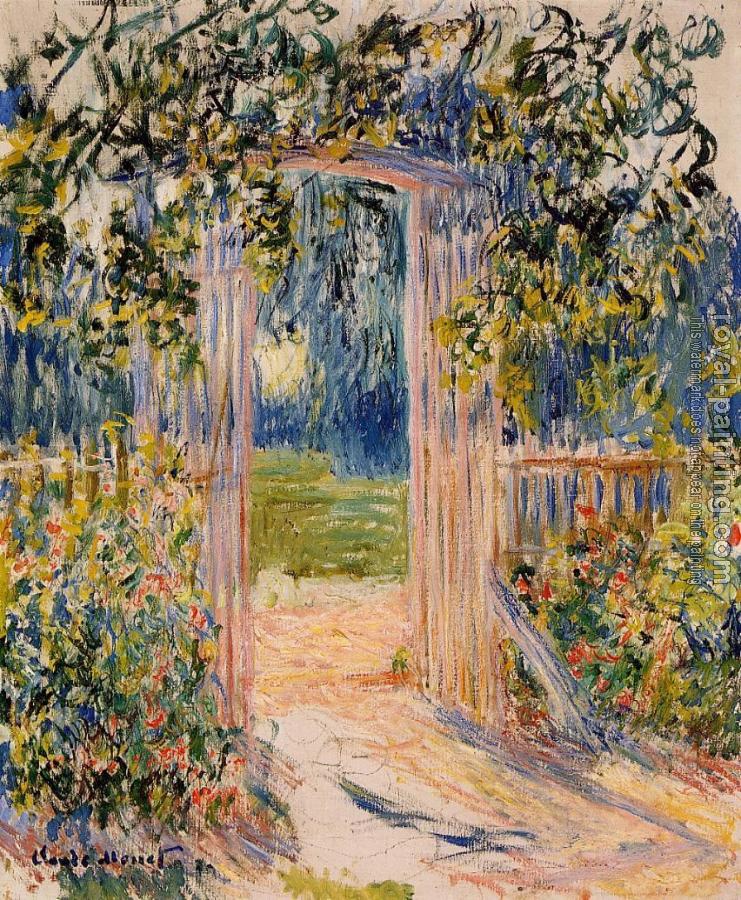 Claude Oscar Monet : The Garden Gate Claude Oscar Monet : The Garden Gate